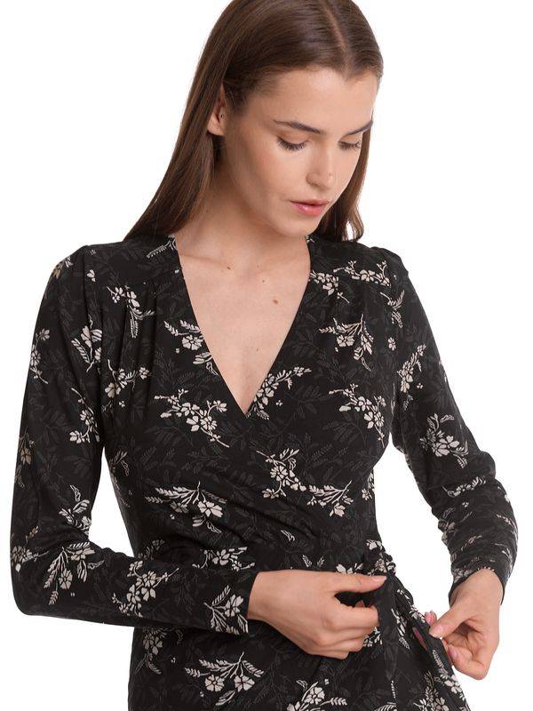 Nastrovje Potsdam Vive Maria Reverie Wrap Damen Wickelkleid schwarz allover Exklusivangebot