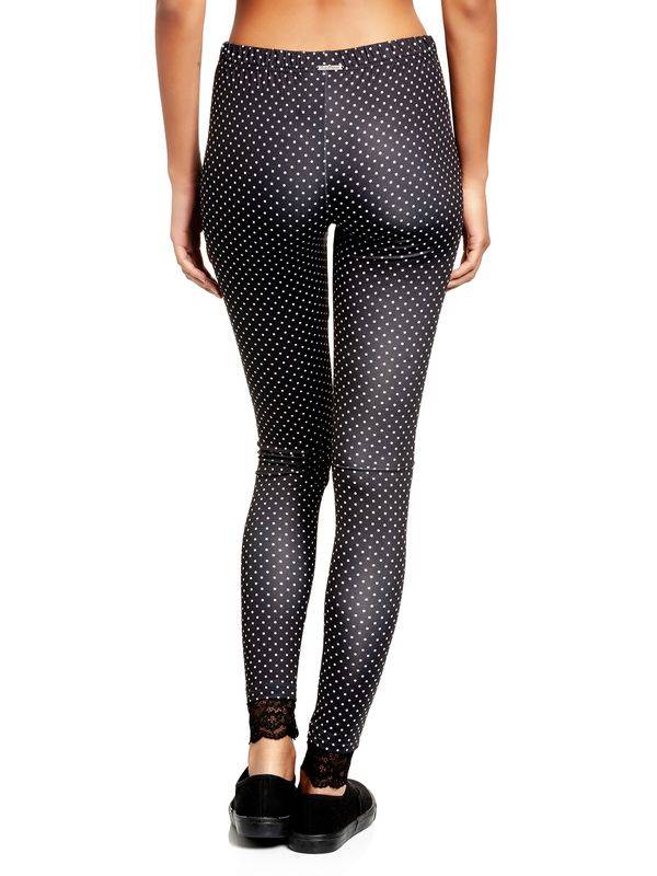 Nastrovje Potsdam Pussy Deluxe Dotties Damen Leggings schwarz allover Cyber Monday
