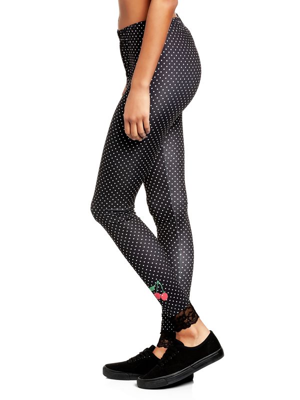 Nastrovje Potsdam Pussy Deluxe Dotties Damen Leggings schwarz allover Cyber Monday