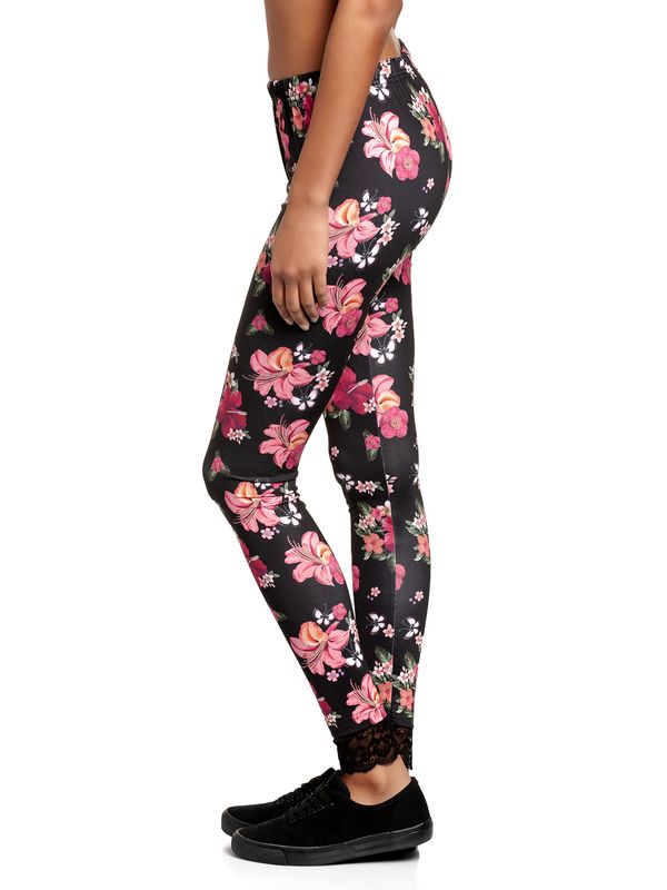 Nastrovje Potsdam Pussy Deluxe Hawaii Damen Leggings schwarz allover Osterangebot