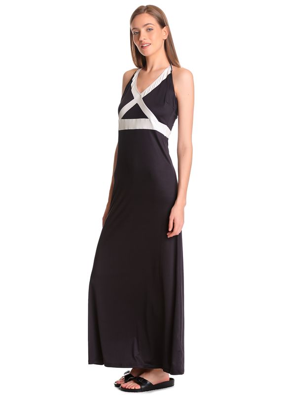 Nastrovje Potsdam Pussy Deluxe Criss Cross Damen Strandkleid schwarz/weiß Valentinstagsangebot