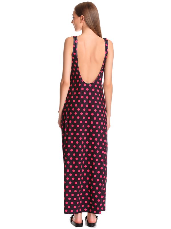 Nastrovje Potsdam Pussy Deluxe Classic Pink Dotties Damen Strandkleid schwarz allover Lagerräumung