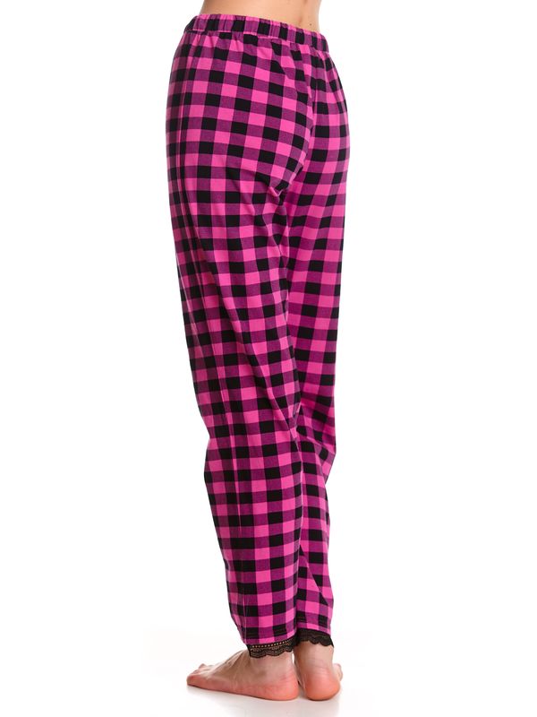 Nastrovje Potsdam Pussy Deluxe Pink Checkered Damen Schlafhose schwarz/lightpink Heißer Verkauf