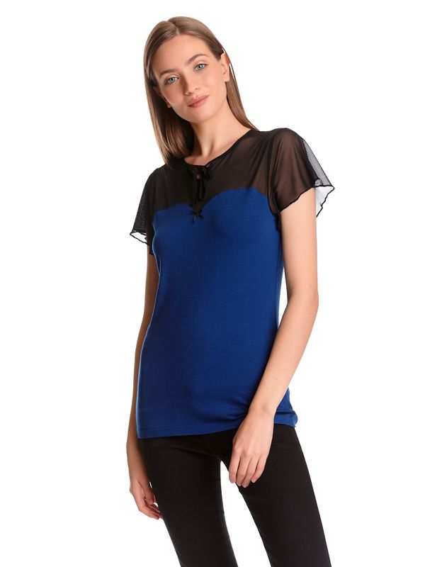 Nastrovje Potsdam Pussy Deluxe Blue Lovely Chic Damen T-Shirt blau Neueste Mode