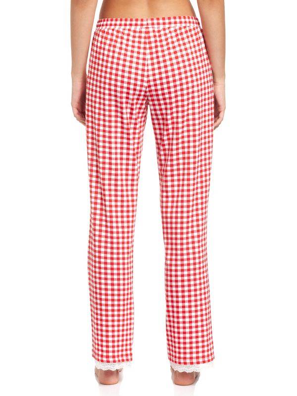 Nastrovje Potsdam Pussy Deluxe Red Plaid Damen Schlafhose rot allover Große Rabatte