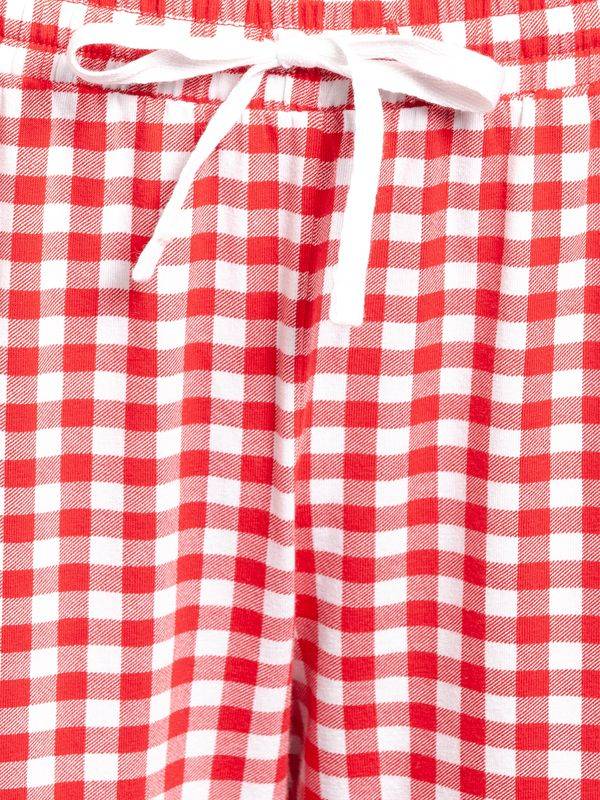Nastrovje Potsdam Pussy Deluxe Red Plaid Damen Schlafhose rot allover Große Rabatte