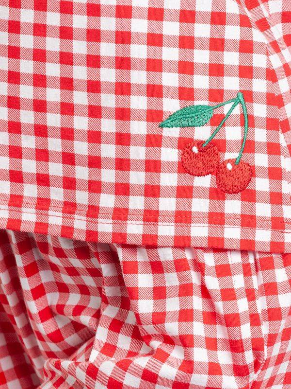Nastrovje Potsdam Pussy Deluxe Red Plaid Damen Pyjama rot allover Neuheiten