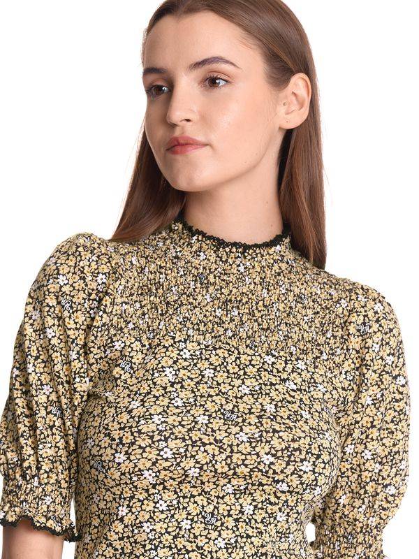 Nastrovje Potsdam Vive Maria Golden Day Smoke Damen Blusenshirt dunkelgelb allover Speichern exportieren