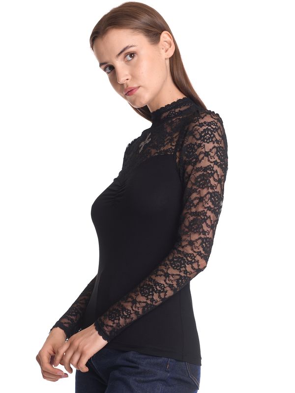 Nastrovje Potsdam Vive Maria Lace Vamp Damen Spitzenshirt schwarz Black Friday Preise