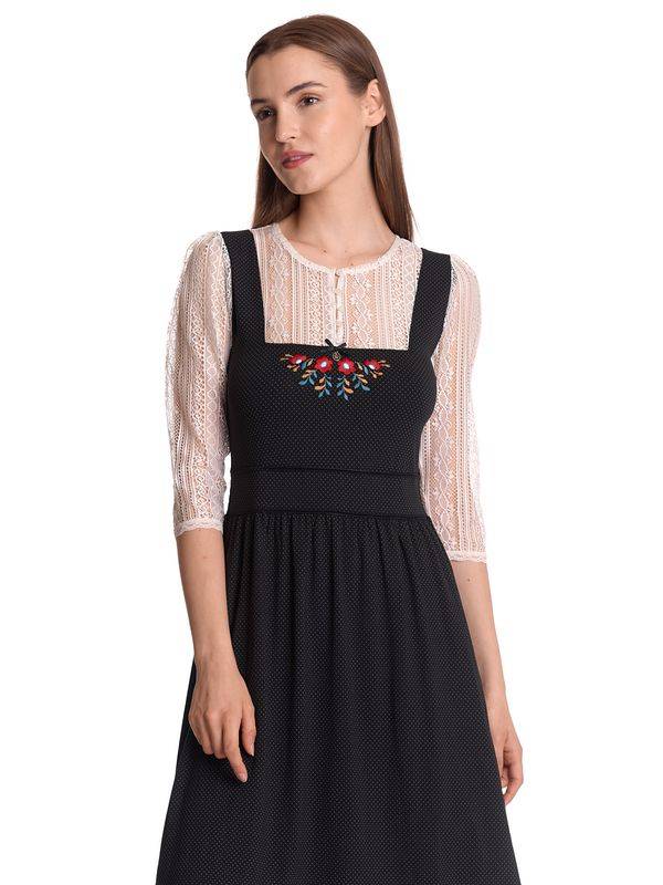 Nastrovje Potsdam Vive Maria Meadow Girl Damen A-Linien-Kleid creme/schwarz zollfrei