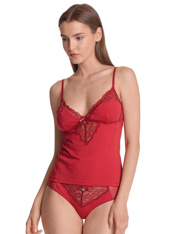 Nastrovje Potsdam Vive Maria Red Boudoir Damen Wäscheset: Top mit Panty rot Auslauf