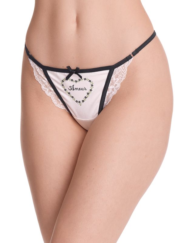Nastrovje Potsdam Vive Maria Princess Love Damen Stringtanga-Set creme/schwarz Angebote