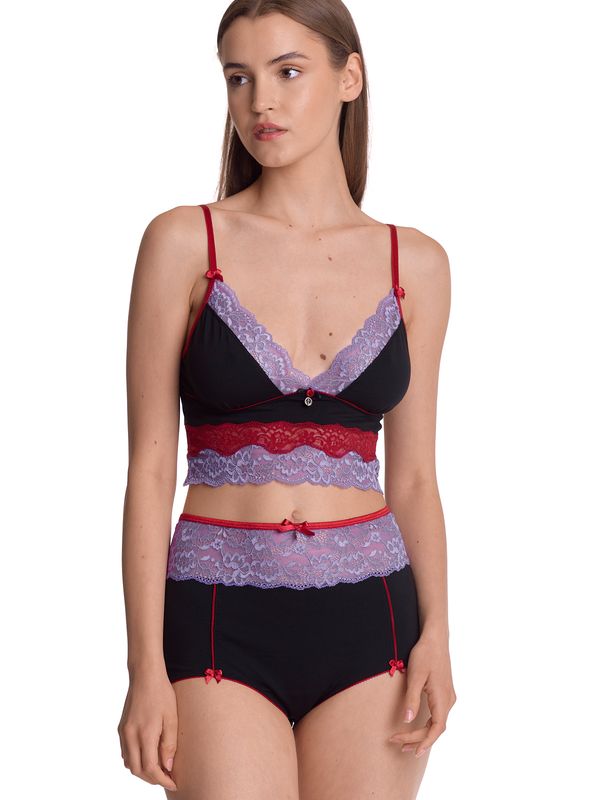 Nastrovje Potsdam Vive Maria Lavender Love Damen Wäscheset: Top mit Panty lilac/black Hotsell