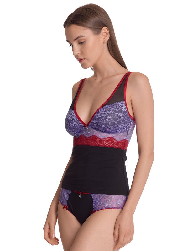Nastrovje Potsdam Vive Maria Lavender Kiss Damen Wäscheset: Top mit Panty lilac/black im Angebot