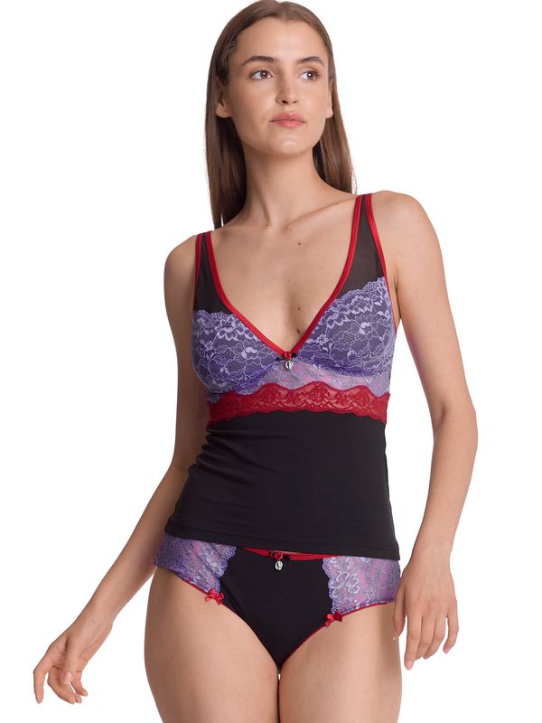 Nastrovje Potsdam Vive Maria Lavender Kiss Damen Wäscheset: Top mit Panty lilac/black im Angebot