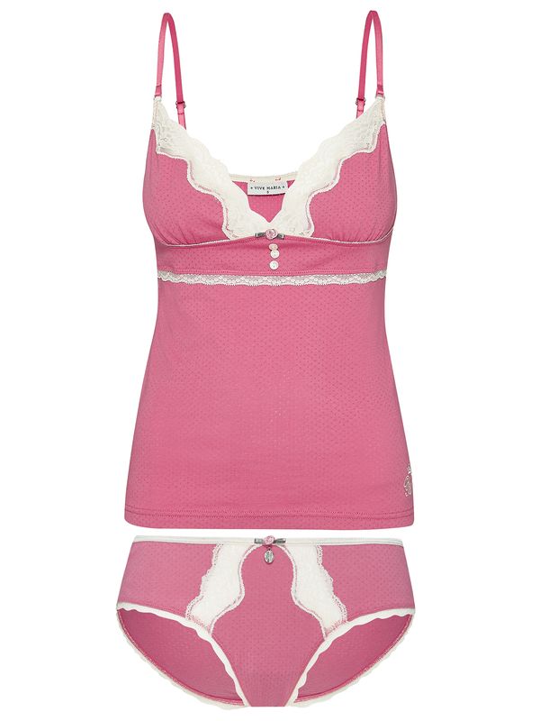 Nastrovje Potsdam Vive Maria Pink Princess Damen Wäscheset: Top mit Panty pink Günstiger Verkauf