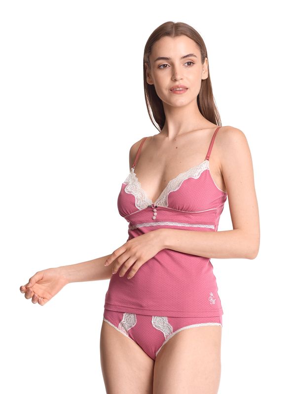 Nastrovje Potsdam Vive Maria Pink Princess Damen Wäscheset: Top mit Panty pink Günstiger Verkauf
