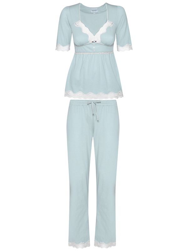 Nastrovje Potsdam Vive Maria My Nostalgia Damen Pyjama blau Sonderangebot