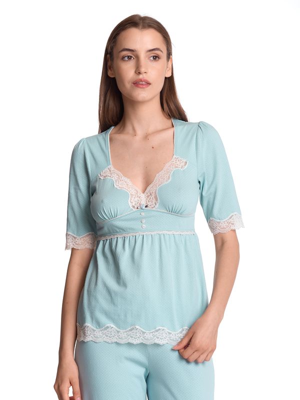 Nastrovje Potsdam Vive Maria My Nostalgia Damen Pyjama blau Sonderangebot