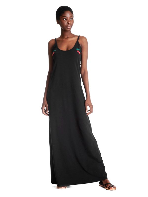 Nastrovje Potsdam Pussy Deluxe Cherry Long Damen Trägerkleid schwarz Günstig kaufen
