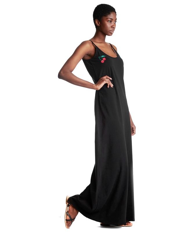 Nastrovje Potsdam Pussy Deluxe Cherry Long Damen Trägerkleid schwarz Günstig kaufen