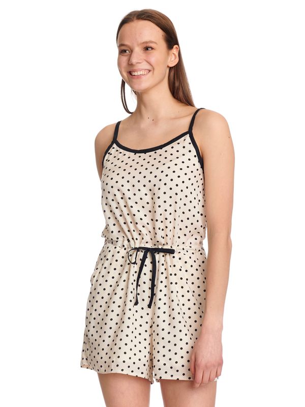 Nastrovje Potsdam Pussy Deluxe Dotty Damen Jumpsuit creme/allover Flash Sale