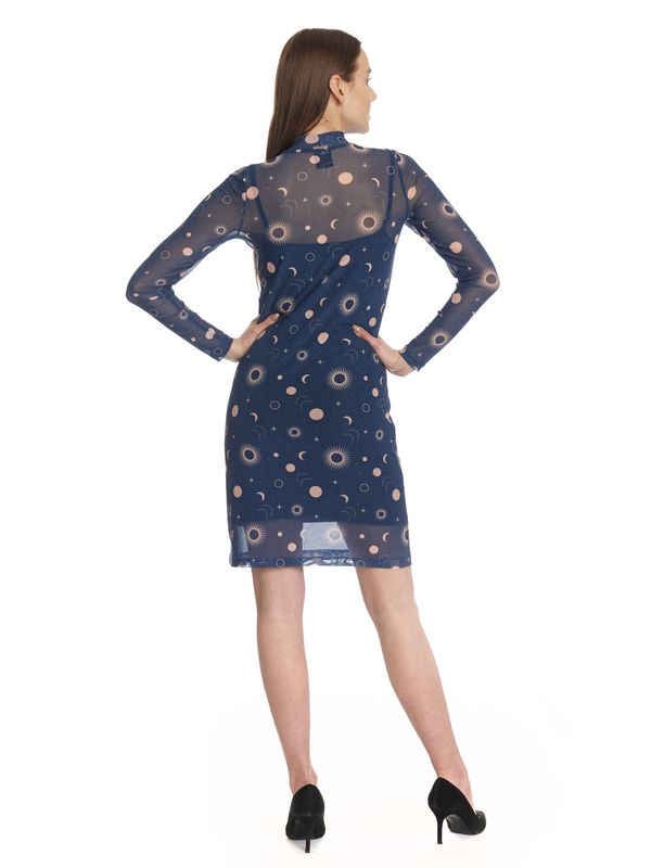 Nastrovje Potsdam Pussy Deluxe Celestial Blue Mystic Damen 2-in-1-Kleid blau allover Begrenztes Angebot