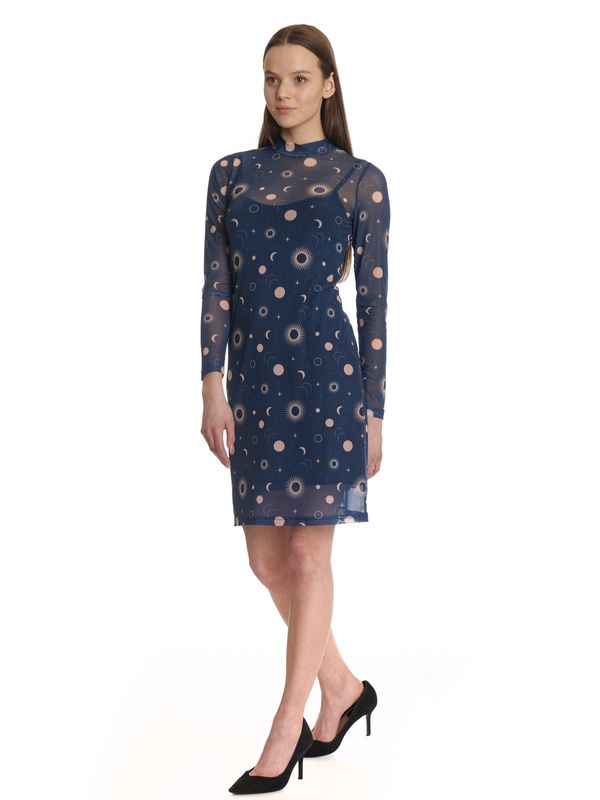 Nastrovje Potsdam Pussy Deluxe Celestial Blue Mystic Damen 2-in-1-Kleid blau allover Begrenztes Angebot