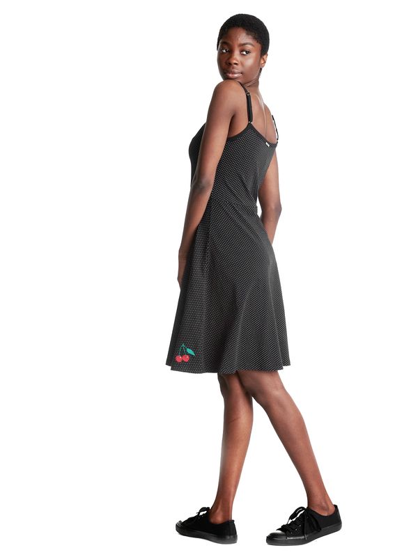 Nastrovje Potsdam Pussy Deluxe Dotties Cherry Damen Trägerkleid schwarz allover Cyber Monday