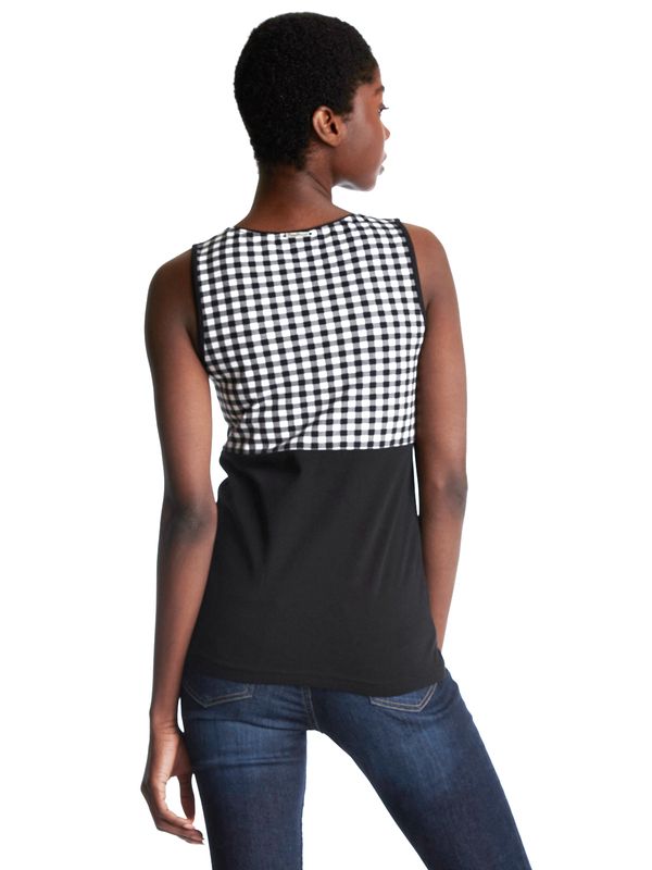 Nastrovje Potsdam Pussy Deluxe Vichy Cherry Damen Tanktop schwarz/allover Weihnachtsangebot