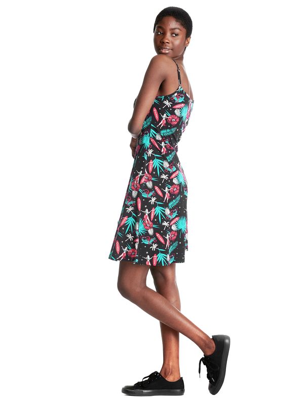 Nastrovje Potsdam Pussy Deluxe Aloha Damen Trägerkleid schwarz/allover Muttertagsangebot