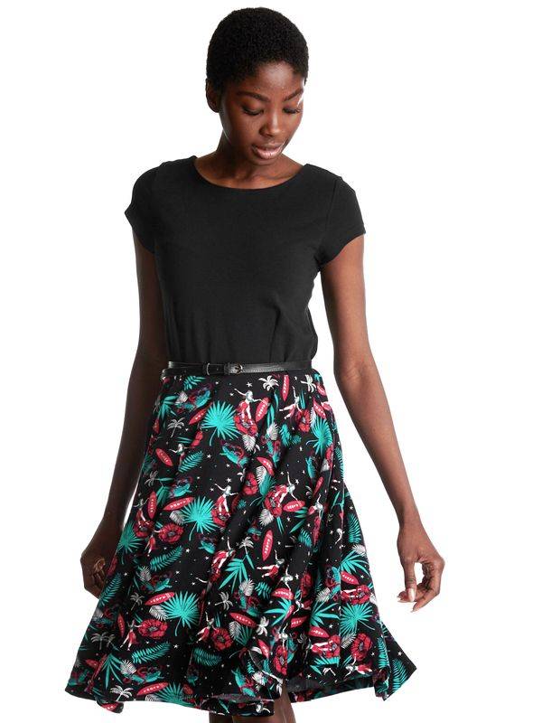 Nastrovje Potsdam Pussy Deluxe Aloha Damen Petticoat-Kleid schwarz/allover Vatertagsangebot