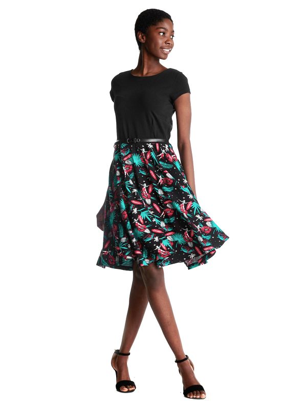 Nastrovje Potsdam Pussy Deluxe Aloha Damen Petticoat-Kleid schwarz/allover Vatertagsangebot