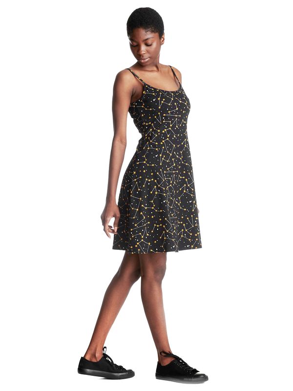 Nastrovje Potsdam Pussy Deluxe Celestial Stars Damen Trägerkleid schwarz allover Jubiläumsangebot