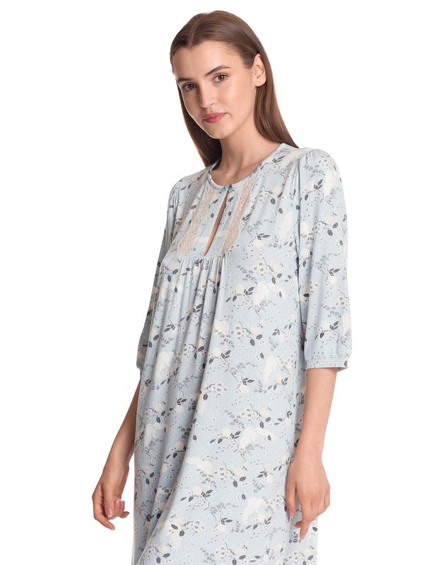 Nastrovje Potsdam Vive Maria Blue Dawn Damen Nachthemd blau allover Bis zu 50% Rabatt