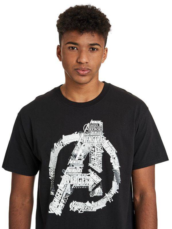 Nastrovje Potsdam The Avengers Avengers Logo Herren T-Shirt schwarz Speichern exportieren
