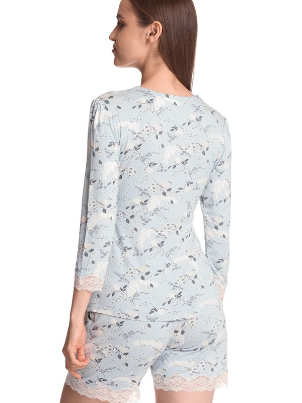 Nastrovje Potsdam Vive Maria Blue Sky Damen Pyjama blau allover zollfrei
