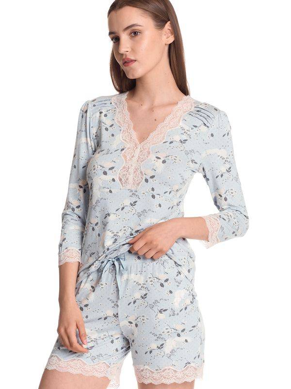Nastrovje Potsdam Vive Maria Blue Sky Damen Pyjama blau allover zollfrei