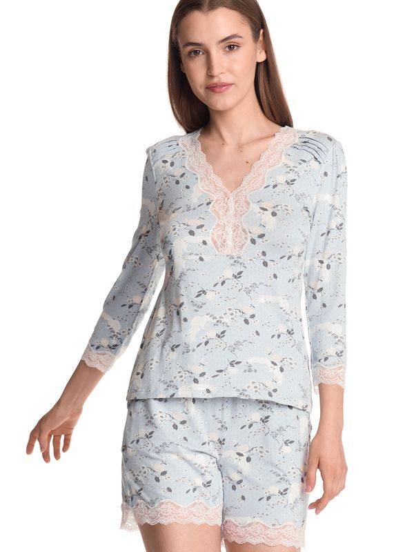 Nastrovje Potsdam Vive Maria Blue Sky Damen Pyjama blau allover zollfrei