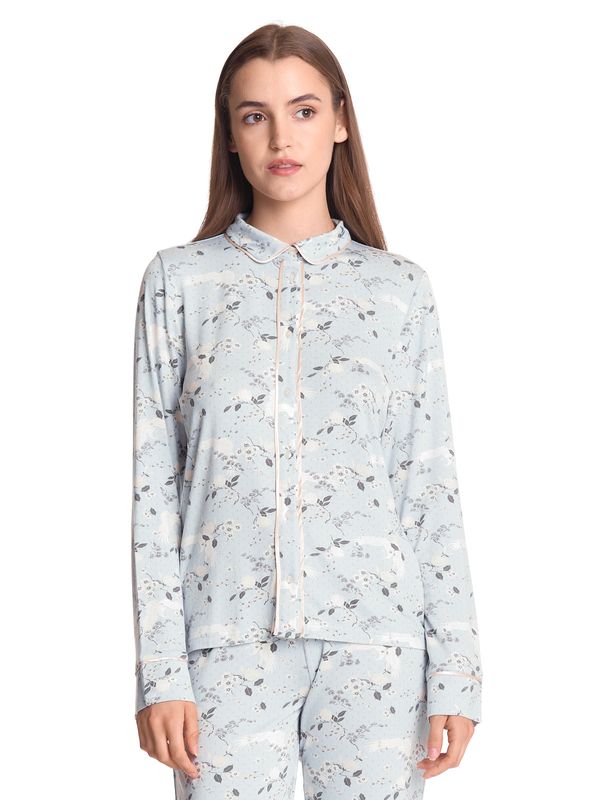 Nastrovje Potsdam Vive Maria Blue Monday Damen Pyjama blau allover 50% Rabatt für begrenzte Zeit