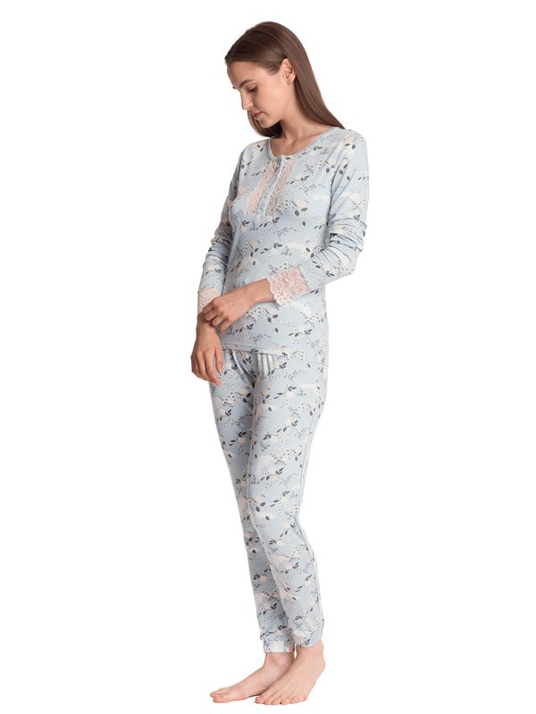 Nastrovje Potsdam Vive Maria Blue Dawn Damen Pyjama blau allover Rabatte dieses Monats