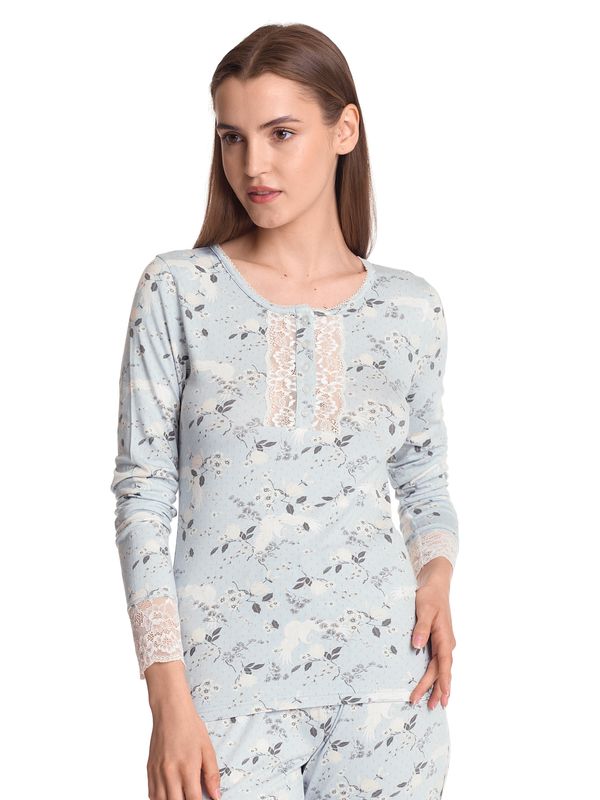 Nastrovje Potsdam Vive Maria Blue Dawn Damen Pyjama blau allover Rabatte dieses Monats