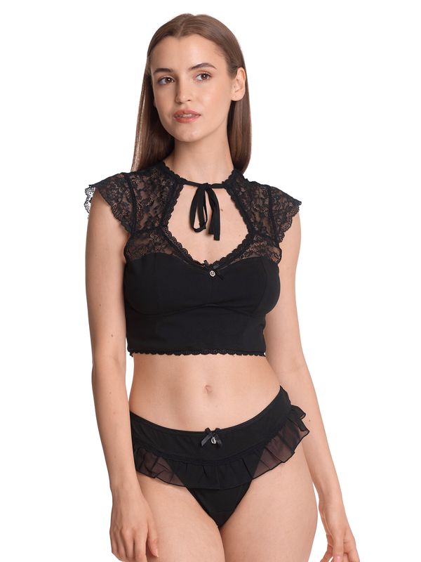 Nastrovje Potsdam Vive Maria Ladylove Damen Wäscheset: Top mit Slip schwarz Outlet