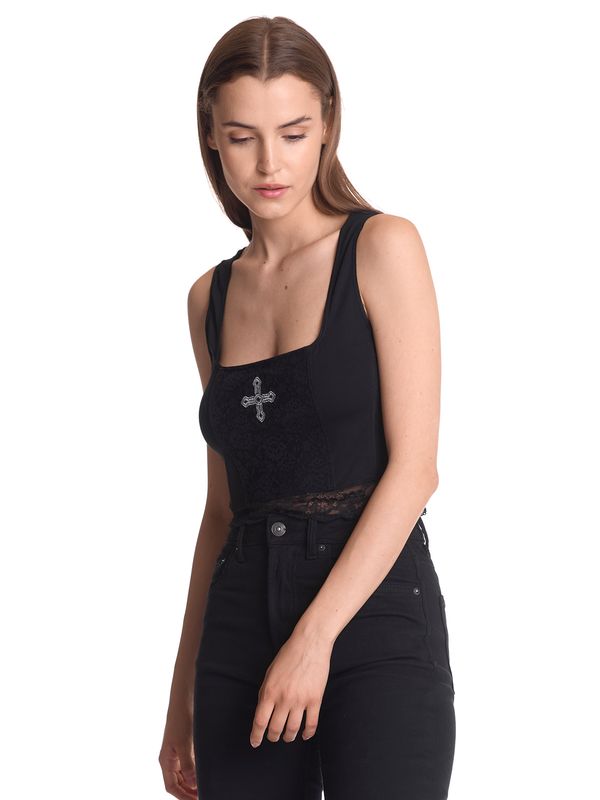 Nastrovje Potsdam Vive Maria Lace Vamp Damen Trägertop schwarz Auslauf