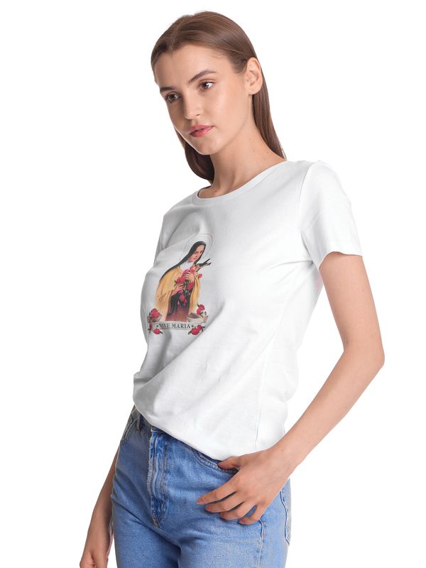 Nastrovje Potsdam Vive Maria Holy Therese Damen T-Shirt weiss Meist gekauft