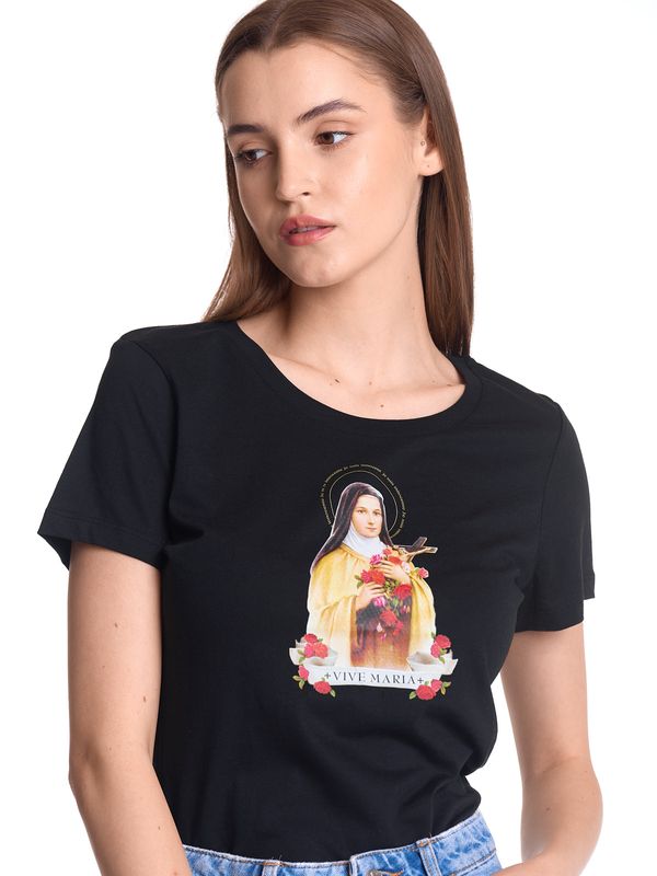 Nastrovje Potsdam Vive Maria Holy Therese Damen T-Shirt schwarz Blitzverkäufe