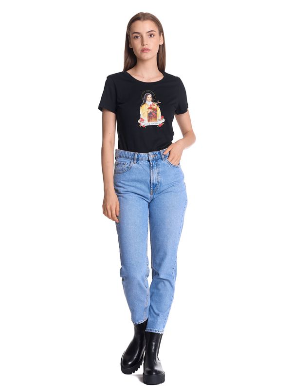 Nastrovje Potsdam Vive Maria Holy Therese Damen T-Shirt schwarz Blitzverkäufe