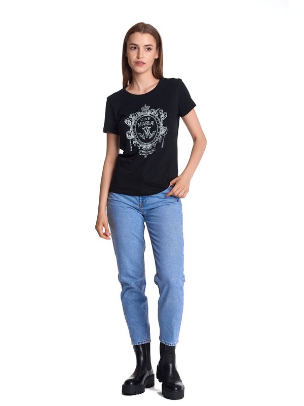 Nastrovje Potsdam Vive Maria Maria&#039;s Baroque Damen T-Shirt schwarz Limitierter Zeitrabatt