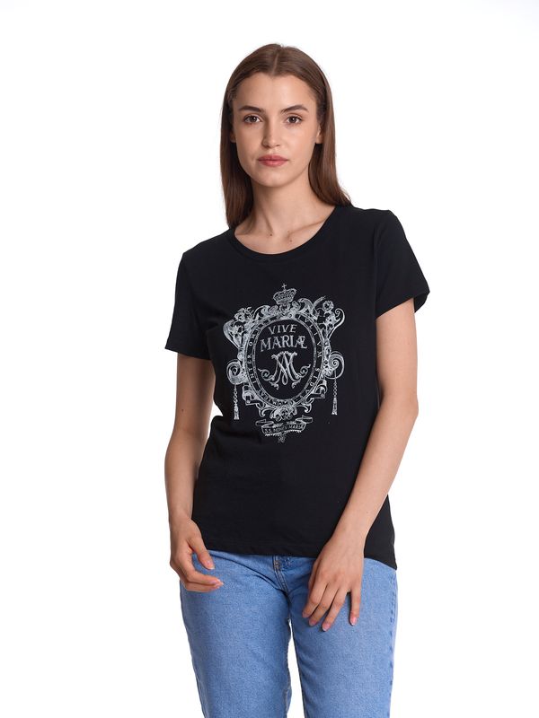 Nastrovje Potsdam Vive Maria Maria&#039;s Baroque Damen T-Shirt schwarz Limitierter Zeitrabatt