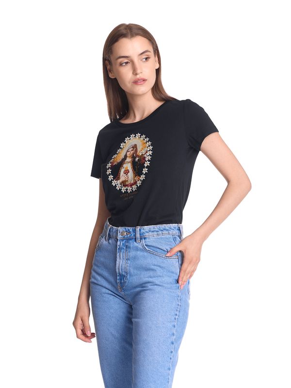 Nastrovje Potsdam Vive Maria Holy Love Damen T-Shirt schwarz Fabrik Onlineshop